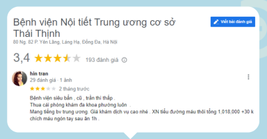 Review của khách hàng từng về dịch vụ thăm khám tại Bệnh viện Đa khoa Quốc tế Vinmec Times City