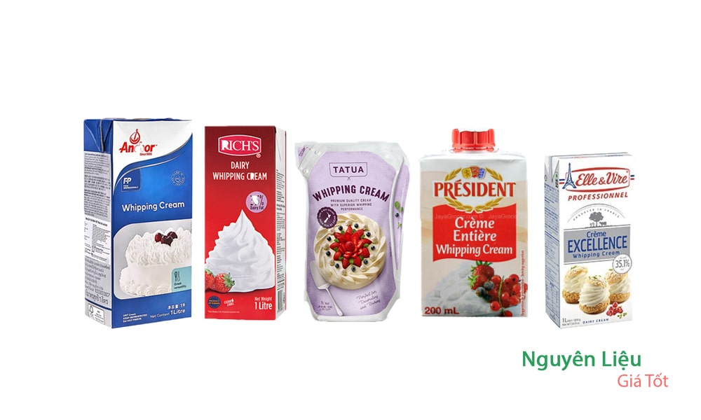 Các Loại Whipping Cream
