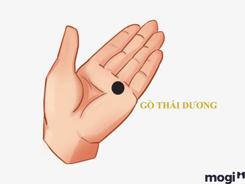 Nốt ruồi trong lòng bàn tay gò thái dương