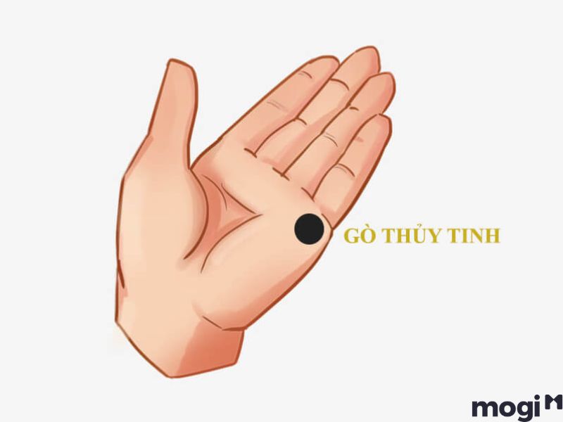 Nốt ruồi trong lòng bàn tay gò thủy tinh