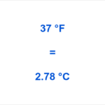 37 Fahrenheit to Celsius