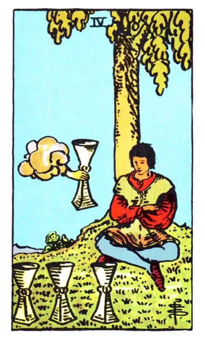 4 of cups as feelings for someone