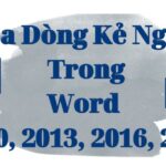 Hướng dẫn cách xóa dòng kẻ trong word 2010, 2013, 2016, 2019