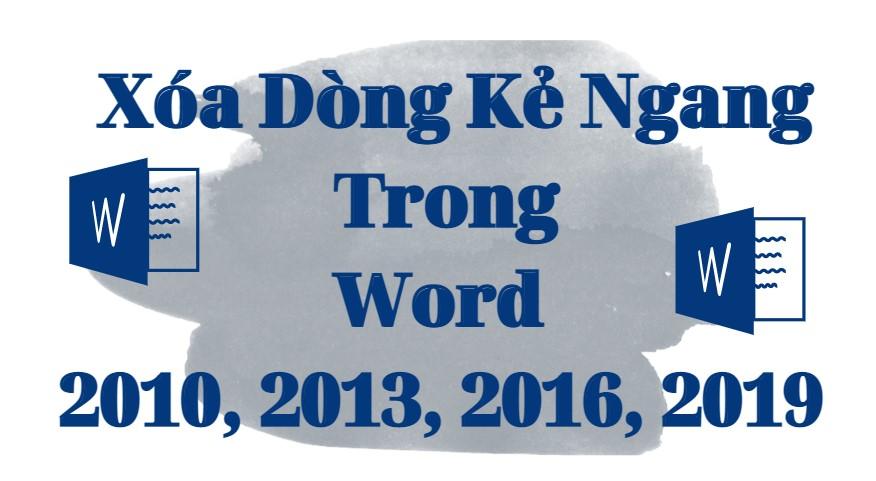 cách bỏ dòng kẻ trong word