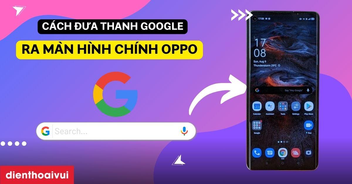 cách đưa thanh google ra màn hình chính