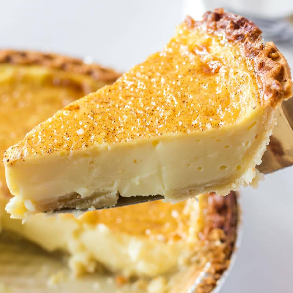 calories in egg custard pie