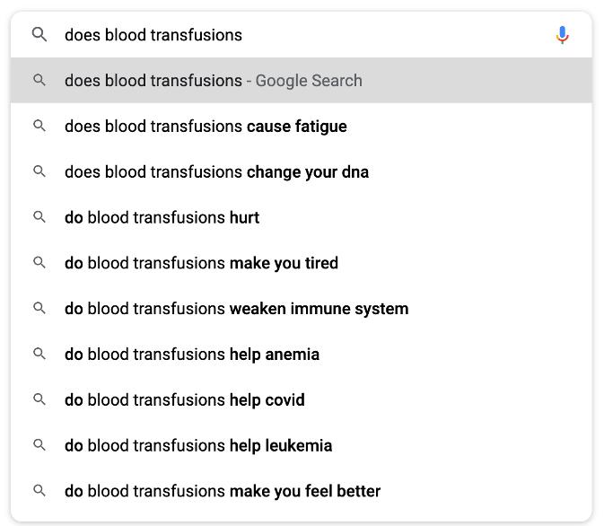 can blood transfusion affect dna test