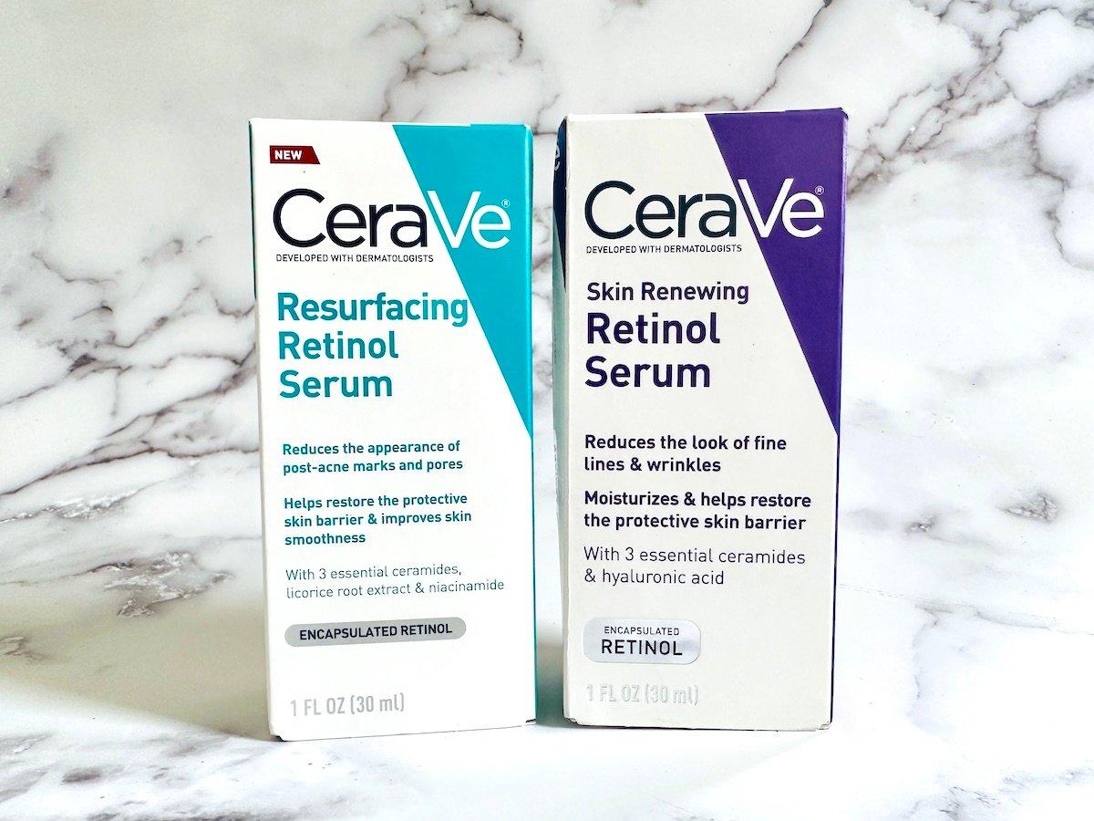 cerave resurfacing retinol vs renewing retinol