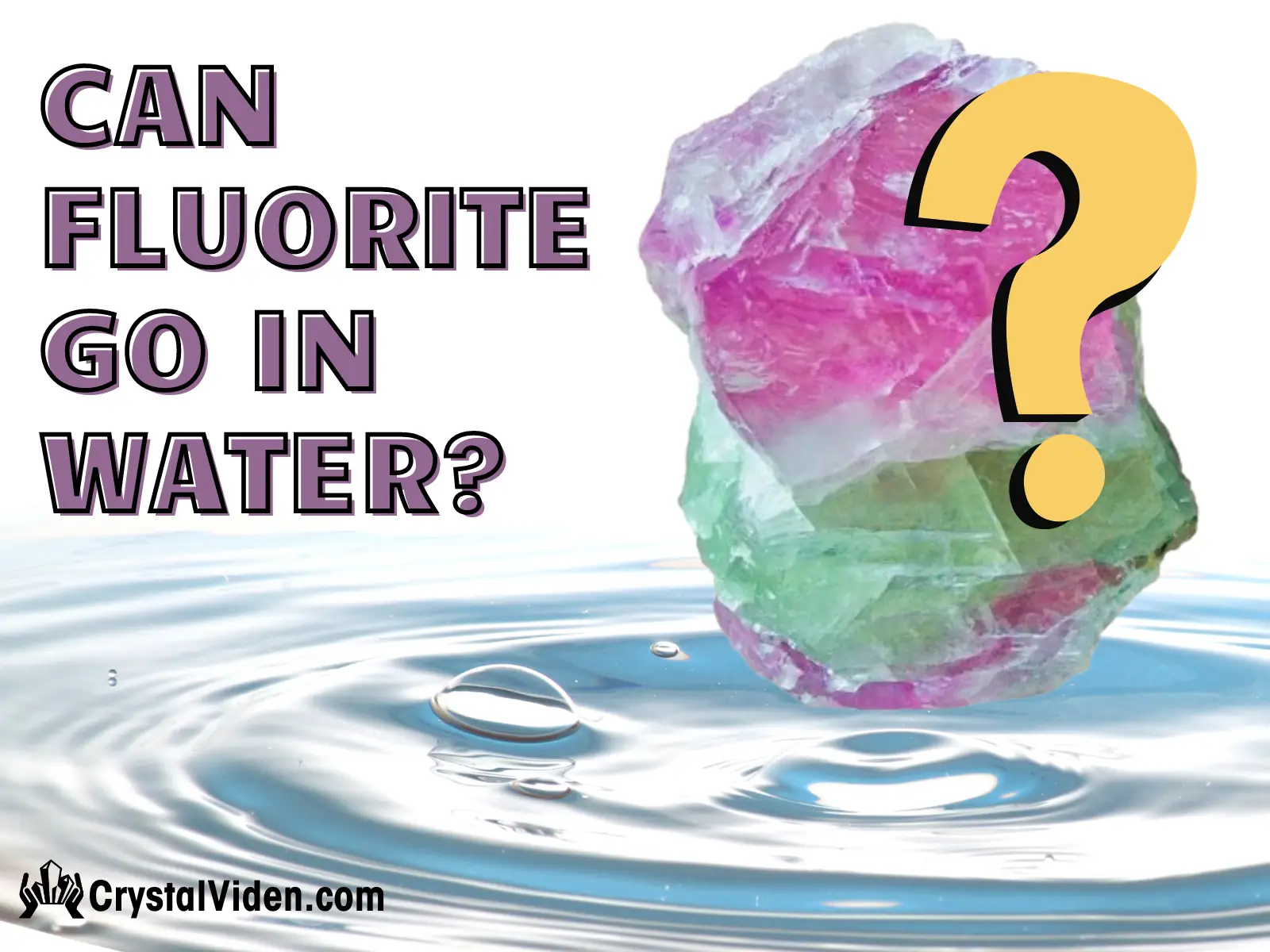 does fluorite dissolve in water