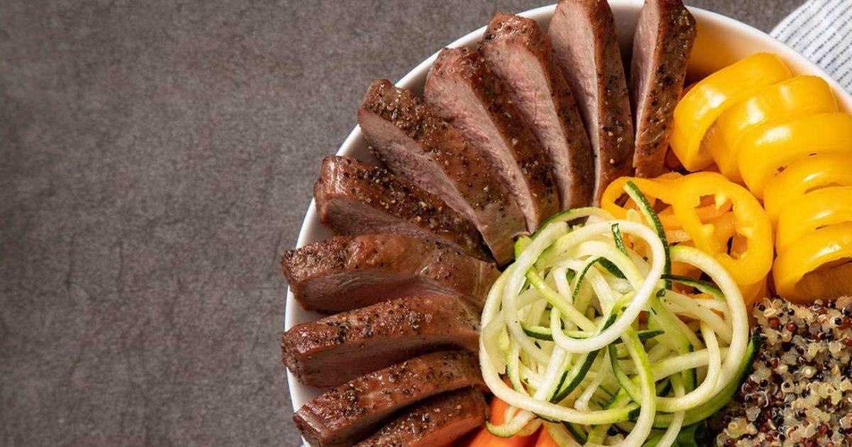 duck breast calories with skin