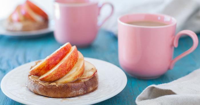 english muffin with peanut butter healthy