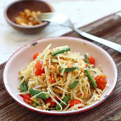 how many calories in papaya salad