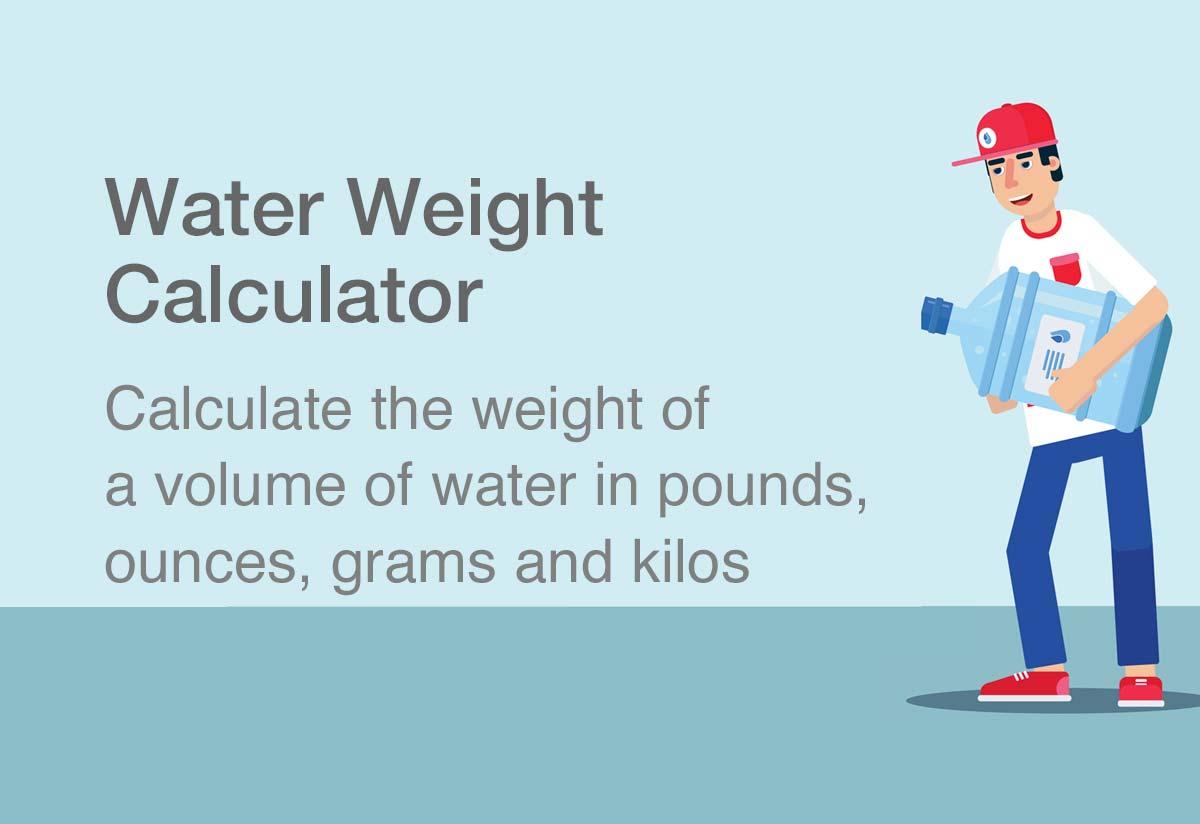 how much does 100oz of water weigh