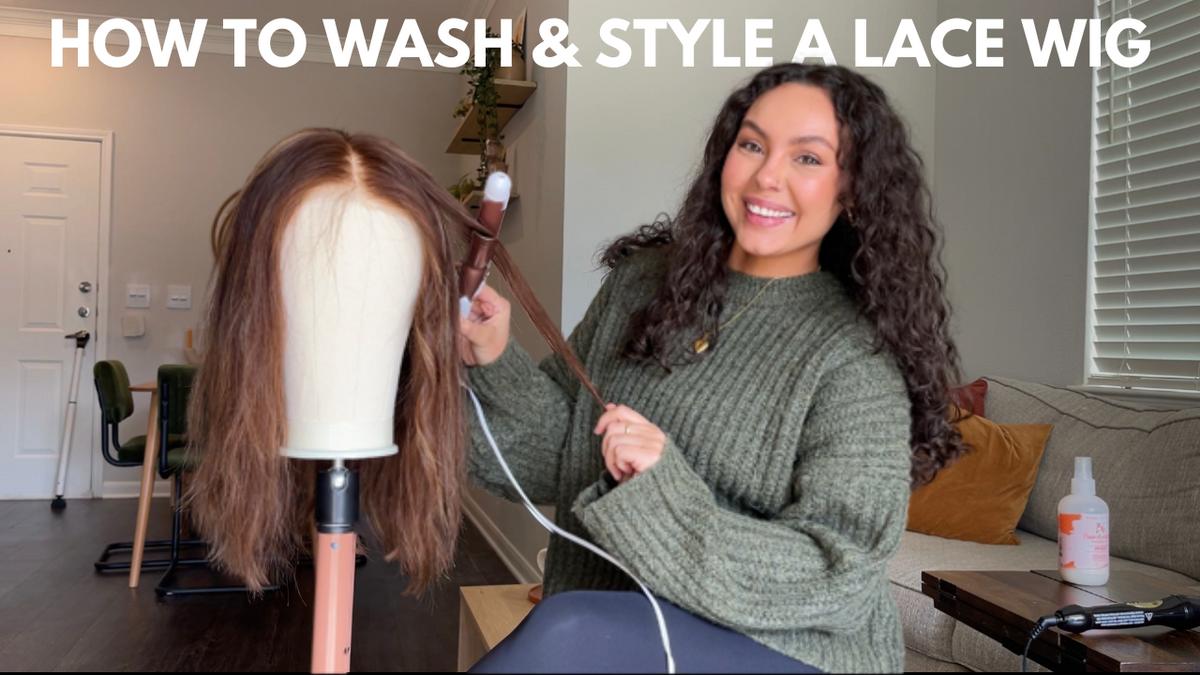 how to wash a lace top wig