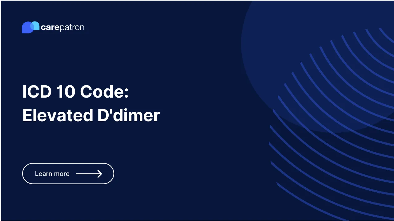 icd 10 code for d dimer elevated