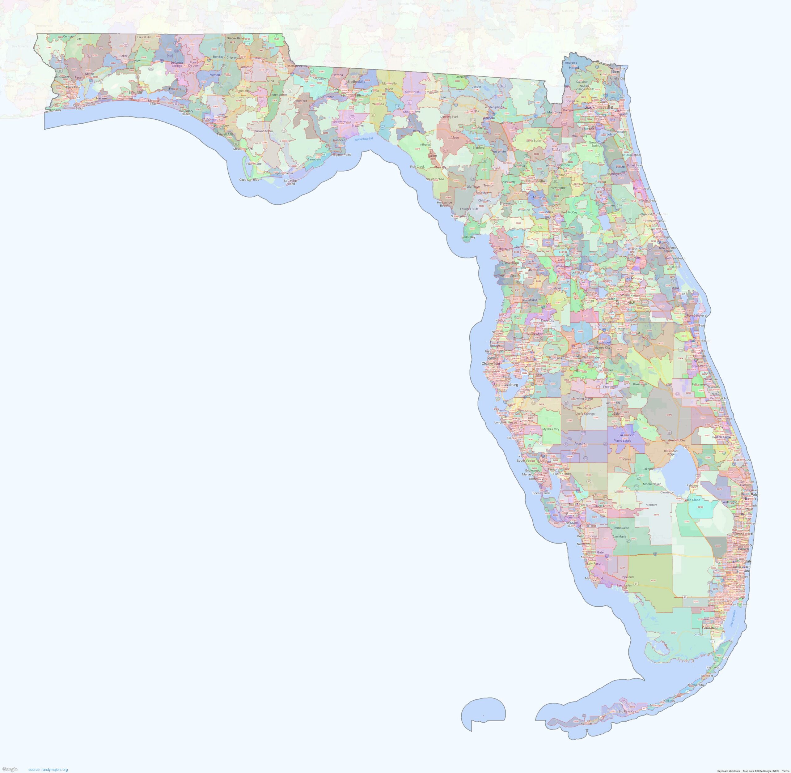 Martin County, Florida - ZIP Codes Map