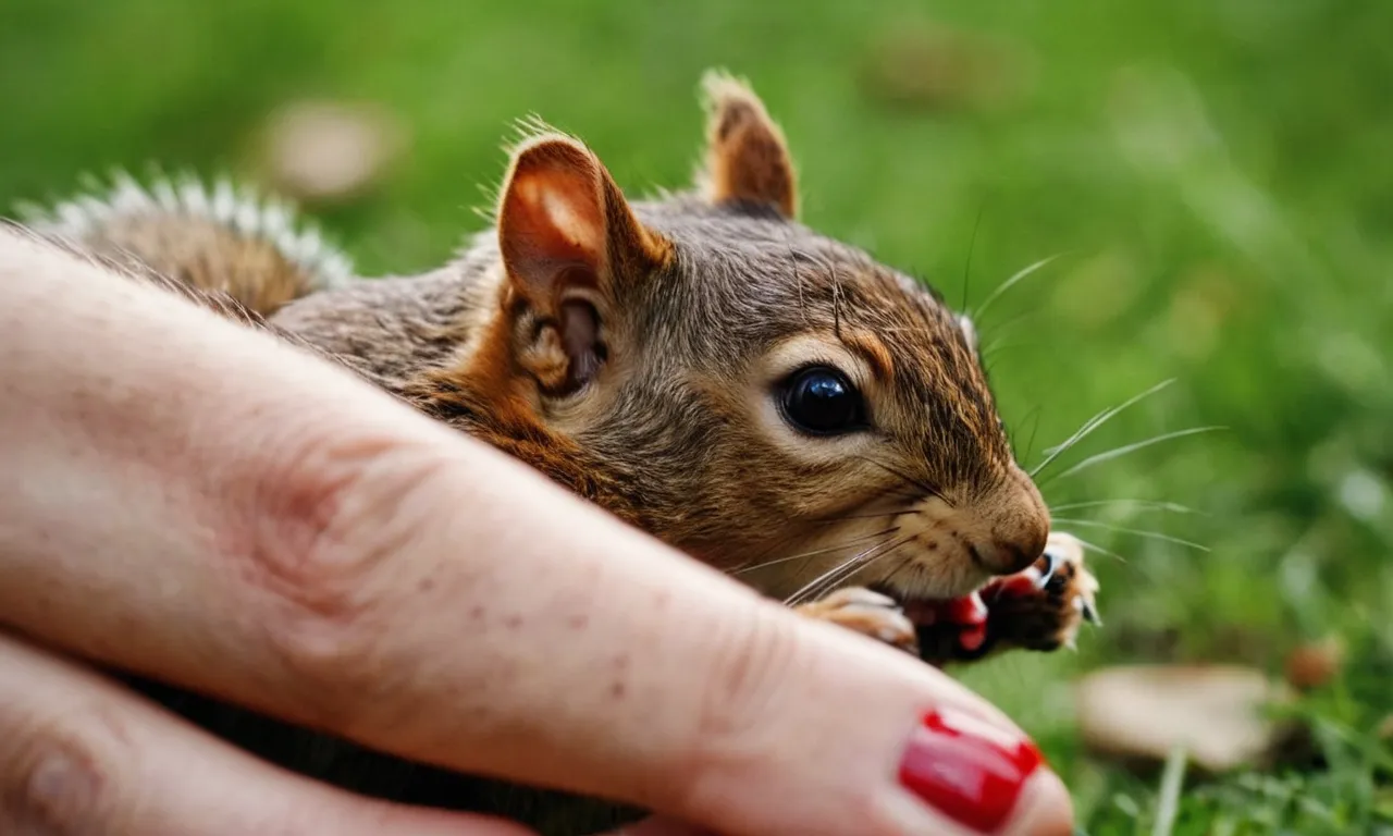 scratched by squirrel what to do