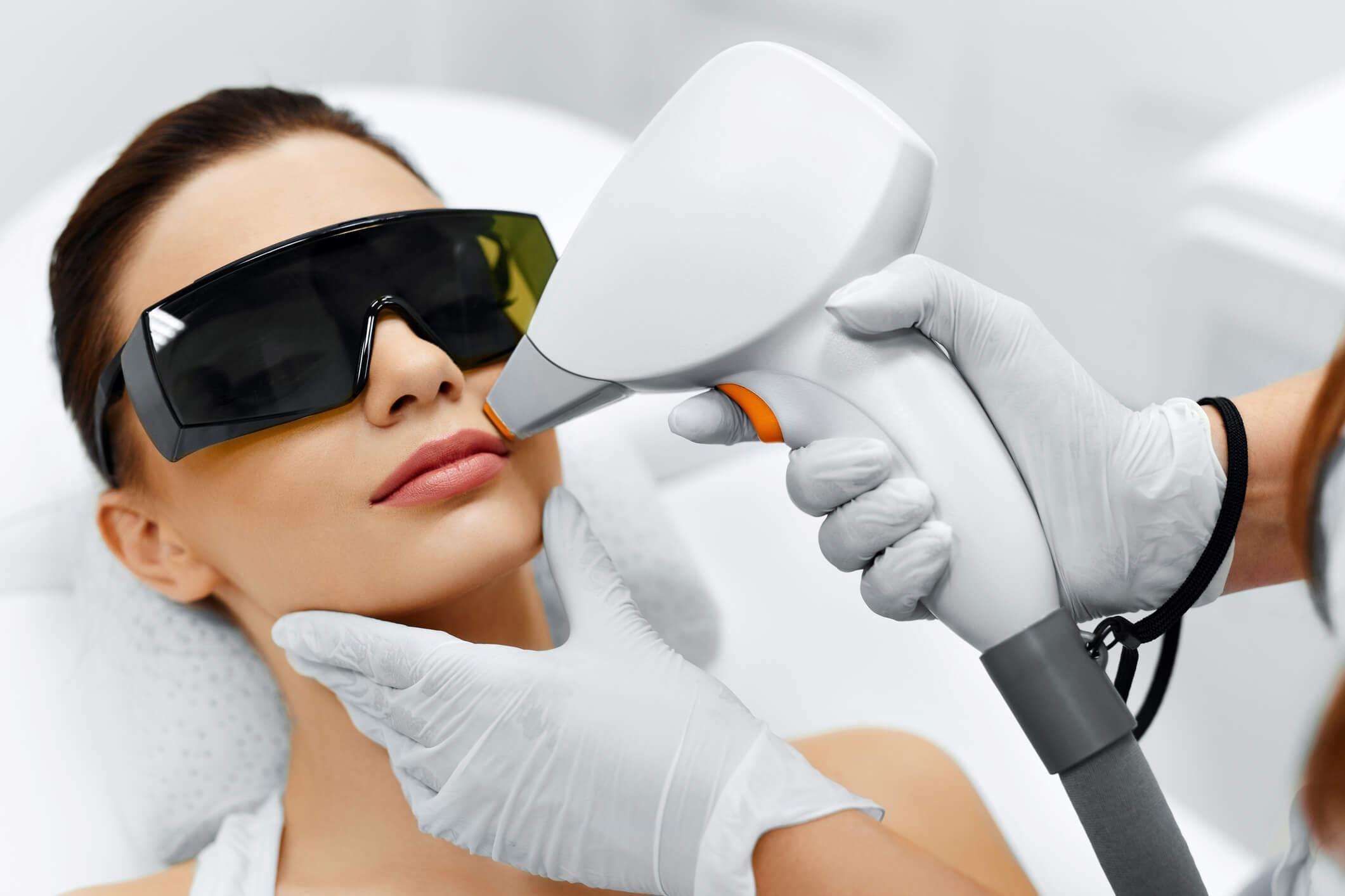 small area for laser hair removal