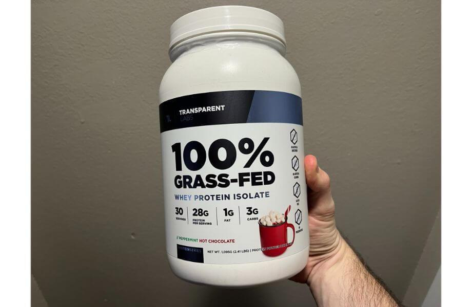 transparent labs grass fed whey protein isolate